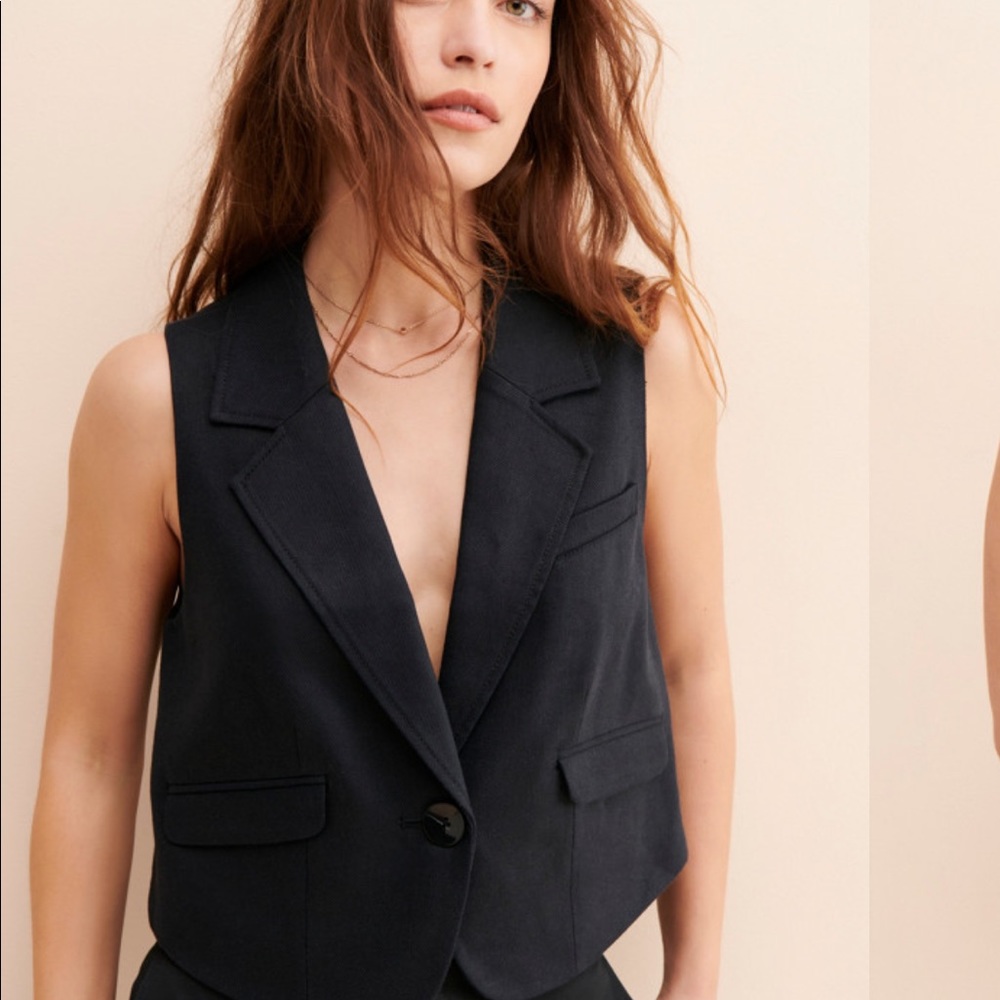 Anthropologie Black Vest-NWT